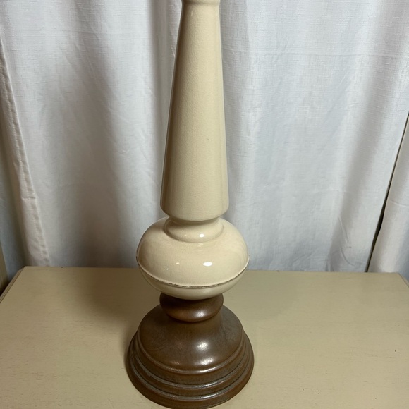 Cream and Brown Slender Accent Decor - Picture 2 of 2